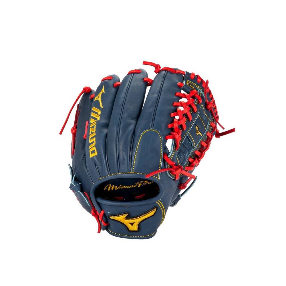 Guantes De Beisbol Mizuno Pro Mike Soroka 12" Hombre Azul Marino/Rojas Ofertas PUOE-79102